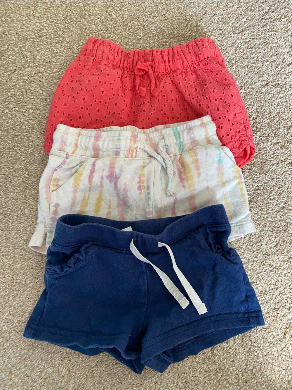 Lot of size 3T drawstring shorts